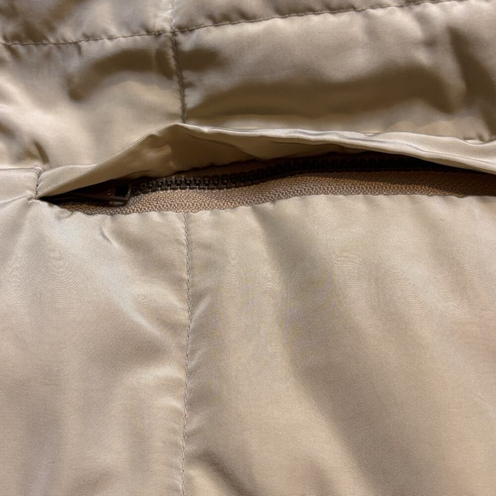 Max Mara Weekend Reversible Long Down Puffer Coat Tan & Mocha Brown Women's 10 - Picture 6 of 11